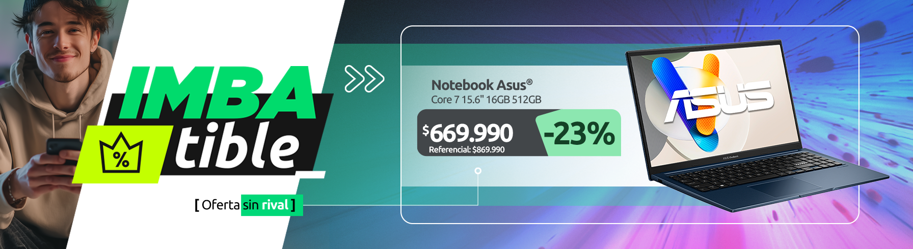 Core 7 15 6" 16GB 512GB