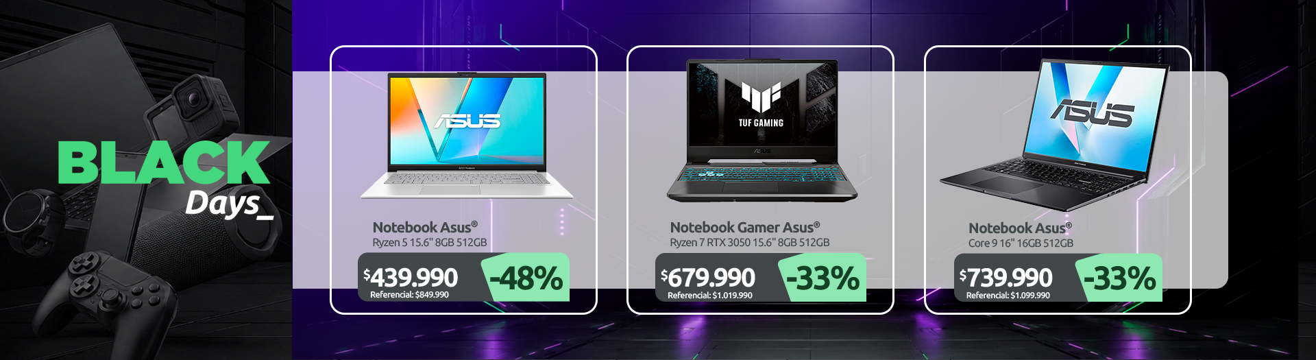 Ryzen 5 15 6" FHD 8GB 512GB Ryzen 7 RTX 3050 15 6" 8GB 512GB Core 9 16" 16GB 512GB