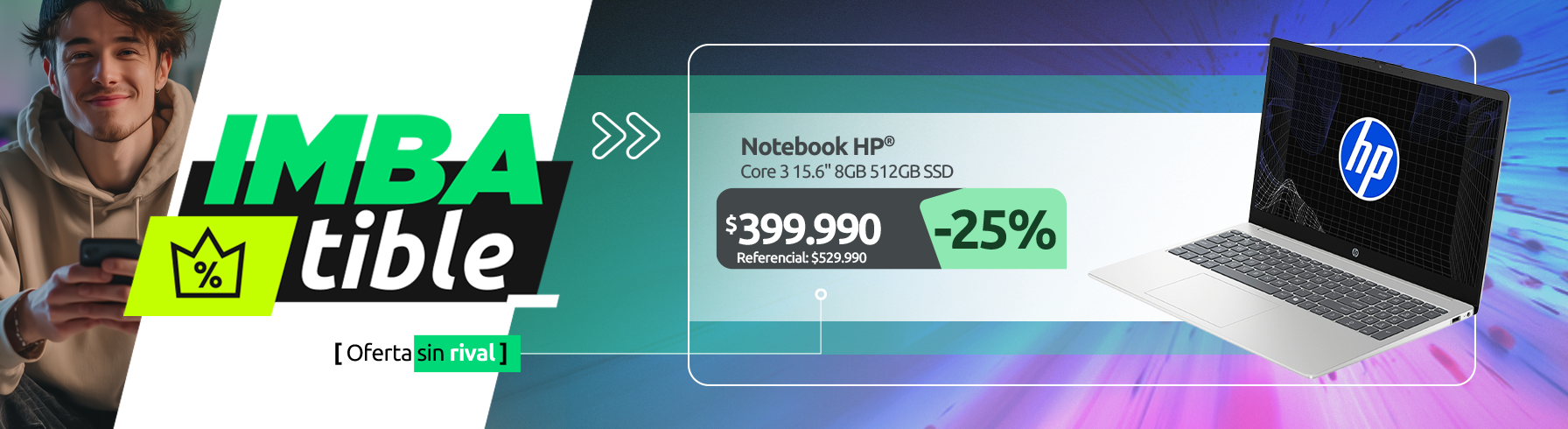 Intel Core 3 15 6" 8GB 512GB SSD