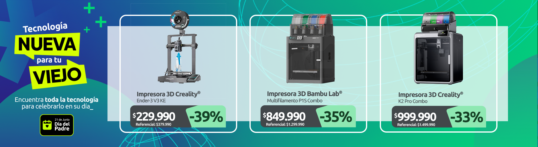 Impresora 3D Ender 3 V3 KE Impresora 3D Multifilamento P1S Combo Impresora 3D Creality K2 Pro Combo