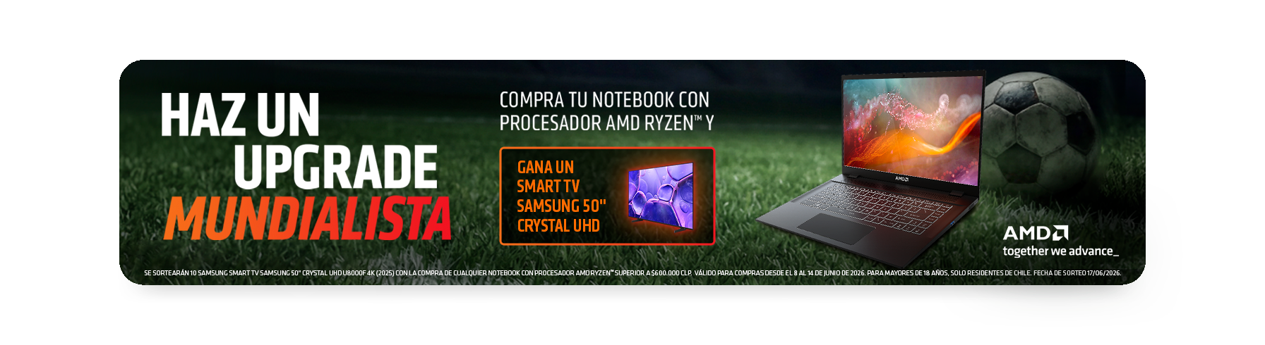 Campaña AMD Tele x Notebooks