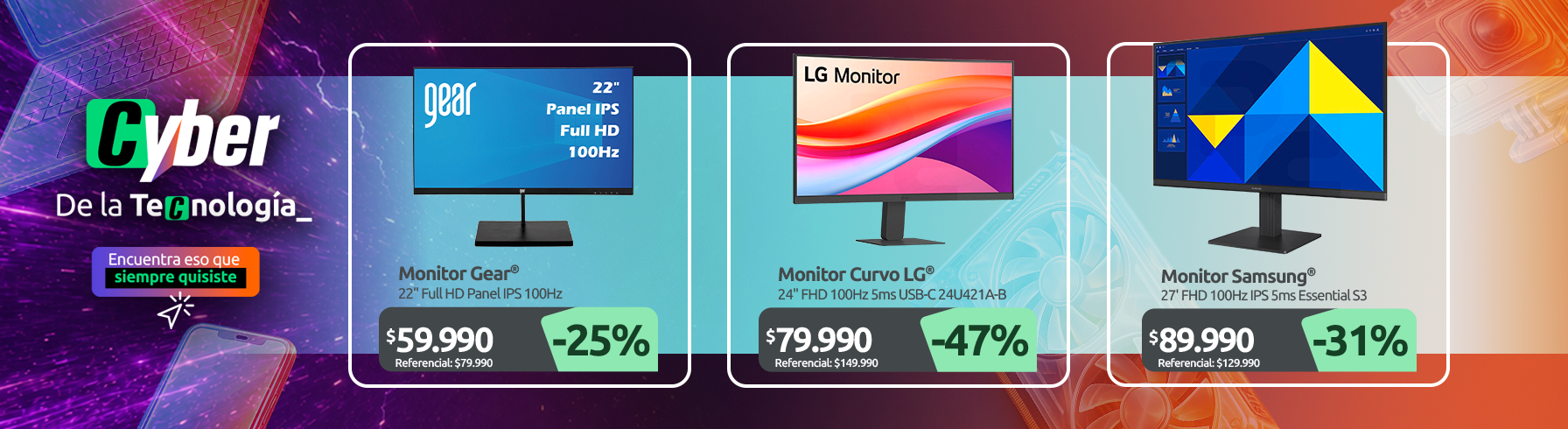 Monitor 22" Full HD Panel IPS 100Hz Monitor LG Curvo 24" FHD 100Hz 5ms USB C 24U421A B Monitor Samsung 27' FHD 100Hz IPS 5ms Essential S3 LS27D300GALXZS