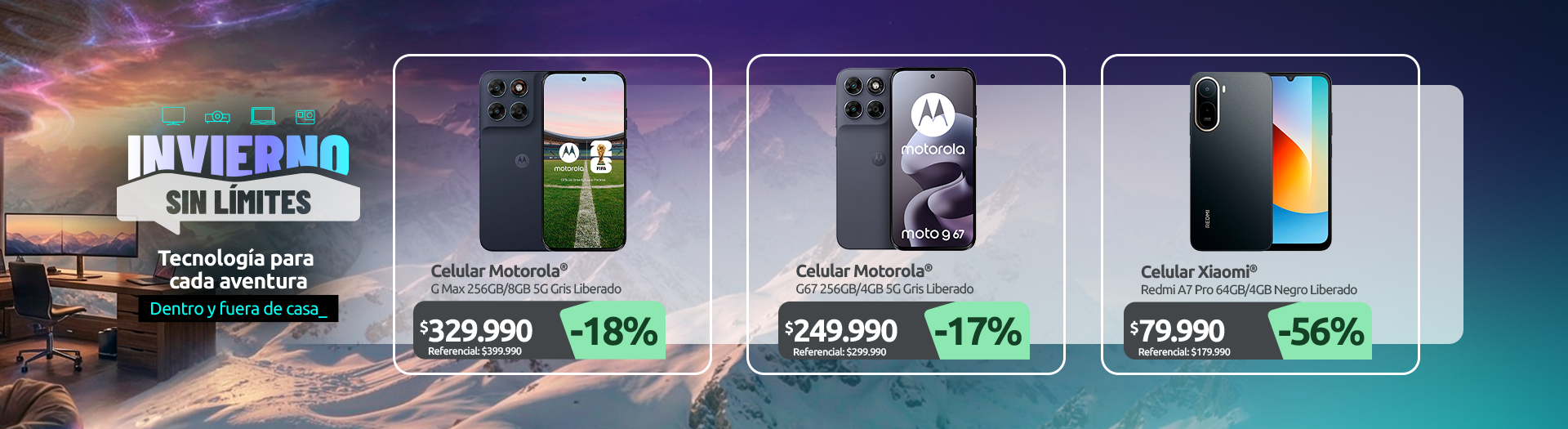 Celular Motorola G Max 256GB 8GB 5G Gris Liberado Ceular Motorola G67 256GB 4GB 5G Gris Liberado Celular Redmi A7 Pro 64GB 4GB Negro Liberado